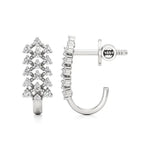 Jess | Round Lab-Grown Diamonds on J-Shaped Studs - Nivara