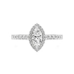 Mira | Round & Marquise Lab-Grown Diamond Halo Ring - Nivara