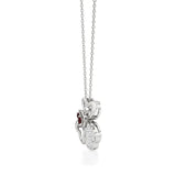 Vanya | Lab Grown Diamonds and Ruby Butterfly Wings Pendant - Nivara