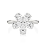 Flora | Pear Diamonds in Flora Design - Nivara