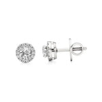 Mira | Round Lab-Grown Diamonds with Halo Studs - Nivara