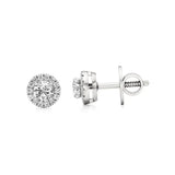 Mira | Round Lab-Grown Diamonds with Halo Studs - Nivara