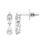 Vanya | Pear Lab-Grown Diamonds Drop Earrings - Nivara