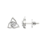 Flora | Round Solitaire Lab-Grown Diamond Studs - Nivara