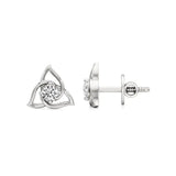 Flora | Round Solitaire Lab-Grown Diamond Studs - Nivara