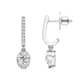 Amaya | Round Lab-Grown Diamond Dangle Earrings