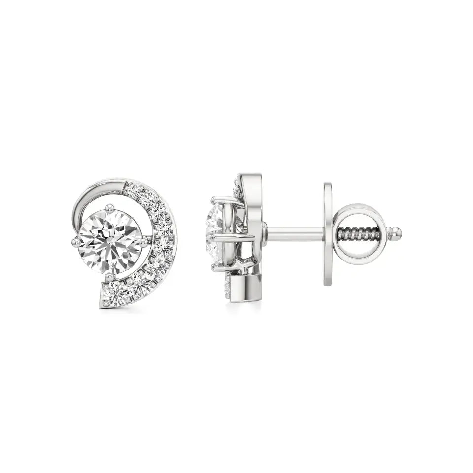 Mode | Pear-Cut Diamond Stud Earrings - Nivara