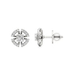 Nora | Round Lab-Grown Diamonds Halo Studs - Nivara