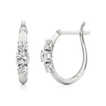 Aria | Trio Round Lab-Grown Diamond Hoop Earrings - Nivara