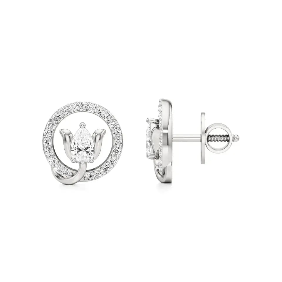 Sol | Pear & Round Lab-Grown Diamond Studs - Nivara