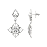 Flora | Pear & Round Lab-Grown Diamond Earrings - Nivara