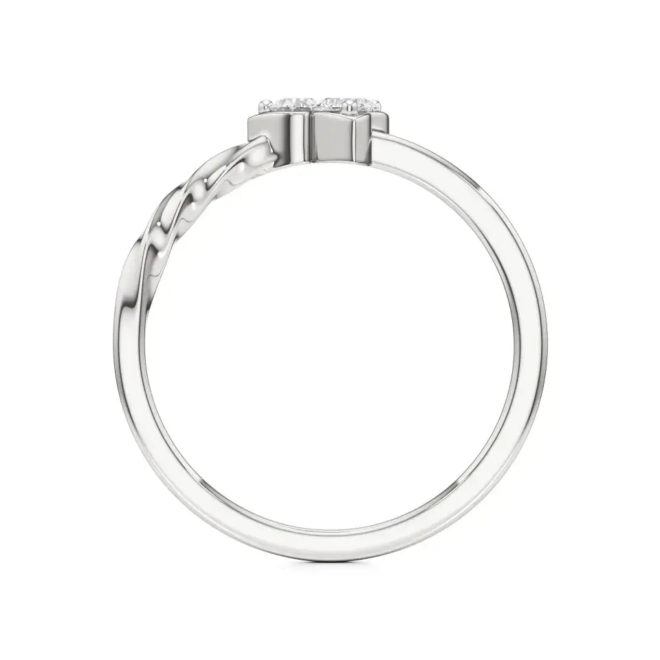 Flora | Lab-Grown Diamond Three-Stone Ring - Nivara