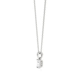 Thea | Radiant-Cut Solitaire Lab Grown Diamond 4-Prong Setting Pendant - Nivara