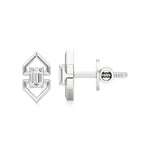 Mode | Emerald Solitaire Lab-Grown Diamond Studs - Nivara