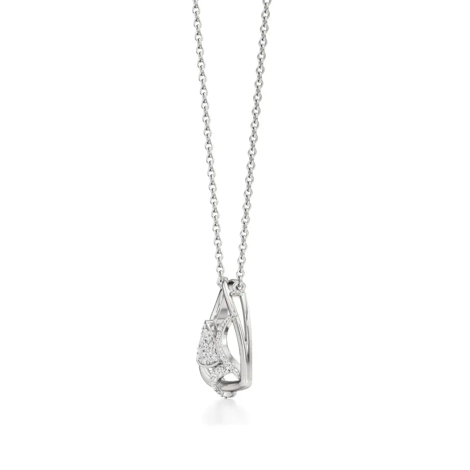 Sneh | Classic Round Lab Grown Diamonds Heart Pendant - Nivara