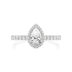 Mira | Round & Pear Lab-Grown Diamond Halo Ring - Nivara