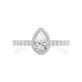 Mira | Round & Pear Lab-Grown Diamond Halo Ring - Nivara