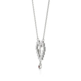 Sneh | Ruby & Lab Grown Diamonds Pixel Heart Pendant - Nivara