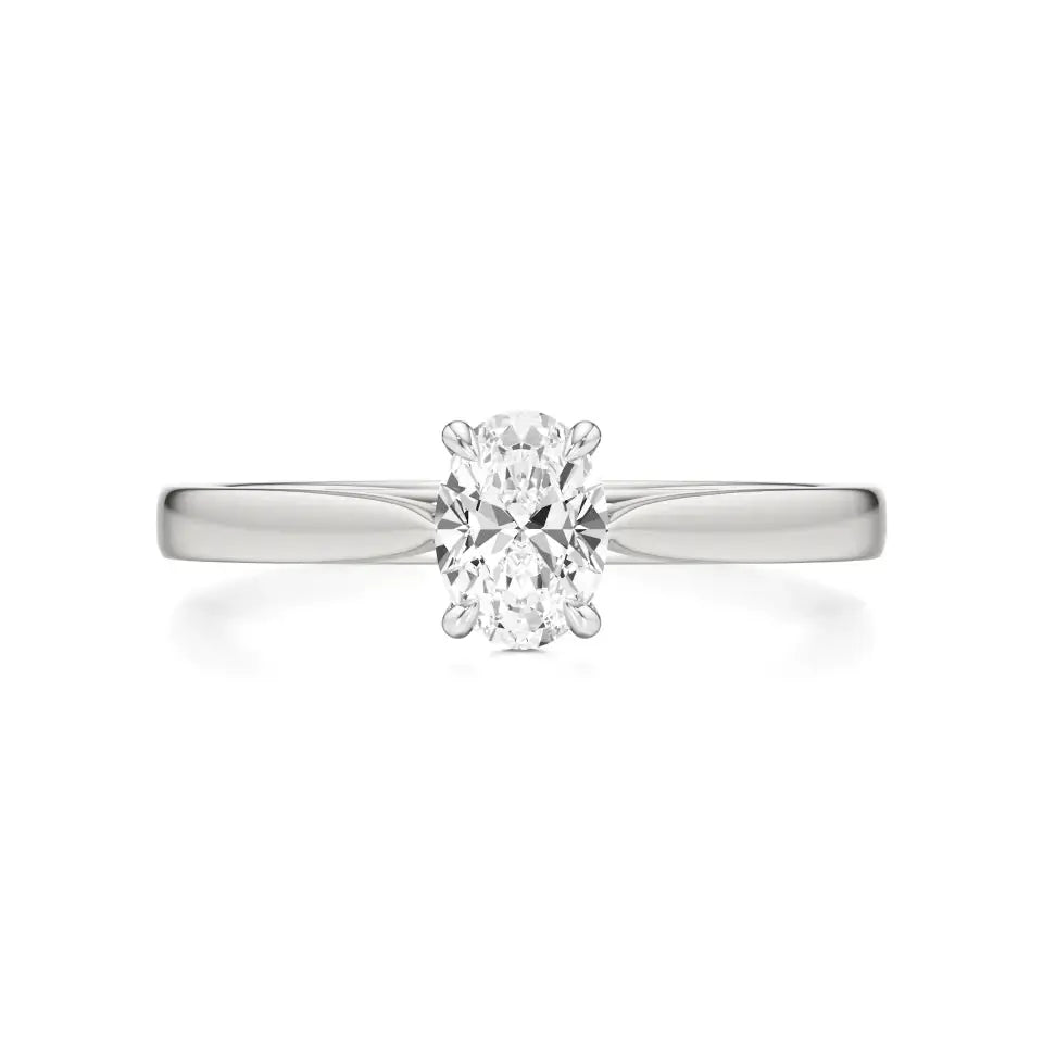 Amora | Oval & Radiant Lab-Grown Diamond Solitaire Ring - Nivara