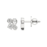 Celestia | Princess, Round and Pear Lab-Grown Diamonds Studs - Nivara