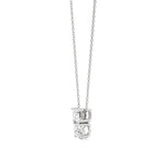 Toi et Moi | Oval & Emerald Lab Grown Diamonds Pendant - Nivara