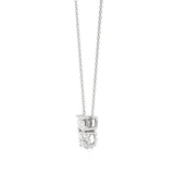 Toi et Moi | Oval & Emerald Lab Grown Diamonds Pendant - Nivara