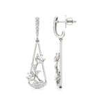 Flora | Pear & Round Lab-Grown Diamond Dangle Earrings - Nivara