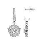 Flora | Round Round Lab-Grown Diamonds Floral Studs - Nivara