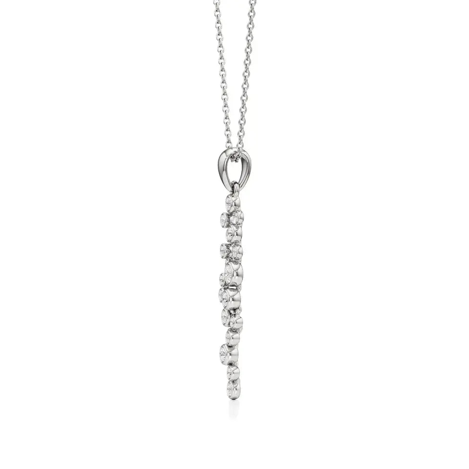 Celestia | Classic Round Lab Grown Diamonds Cluster Pendant - Nivara
