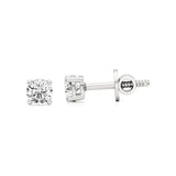 Thea | 4-Prong Round Lab-Grown Diamond Stud - Nivara