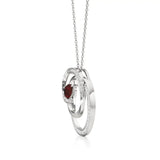 Mode | Pear-Cut Ruby & Round Diamonds Spiral Pendant - Nivara