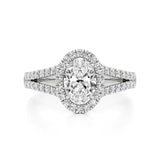 Mira | Classic Oval-cut with Halo - Nivara