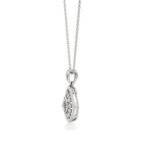 Celesta | Elegant Round Lab Grown Diamonds Cluster Pendant - Nivara