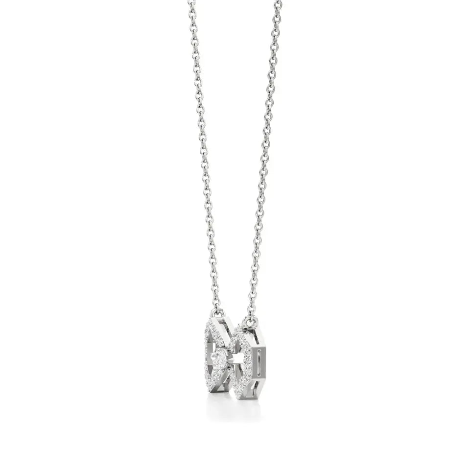 Foreva | Marquise & Round Lab Grown Diamonds Loop Pendant - Nivara