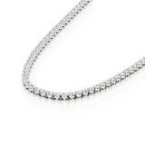 Sutra | Round Lab Grown Diamonds Buttercup Setting Tennis Necklace