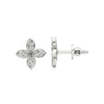 Flora | Round Lab-Grown Diamonds Floral Studs - Nivara