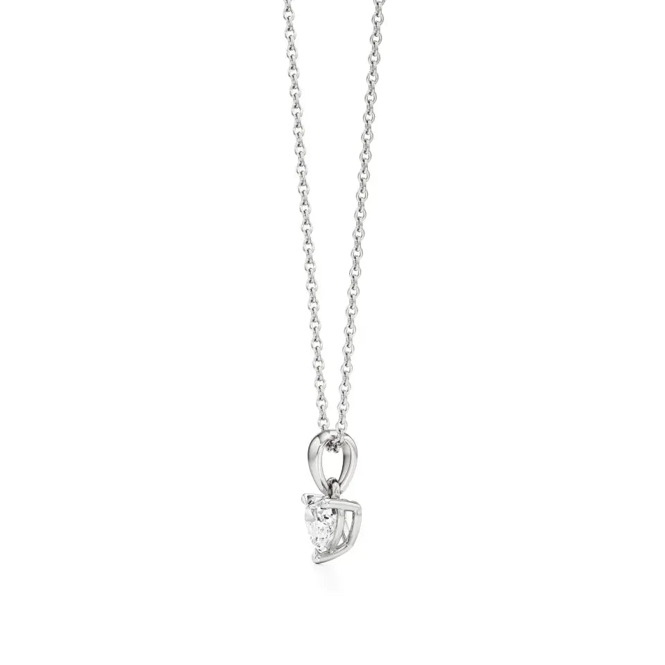 Sneh | Heart-Cut Solitaire Lab Grown Diamond Pendant - Nivara