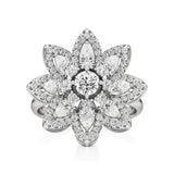 Flora | Round & Pear Lab-Grown Diamond Ring - Nivara