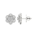 Flora | Round Lab-Grown Diamond Studs - Nivara