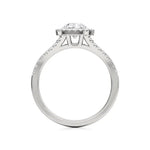Mira | Round Solitaire with Halo Ring - Nivara
