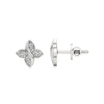 Flora | Round Lab-Grown Diamonds Floral Studs - Nivara