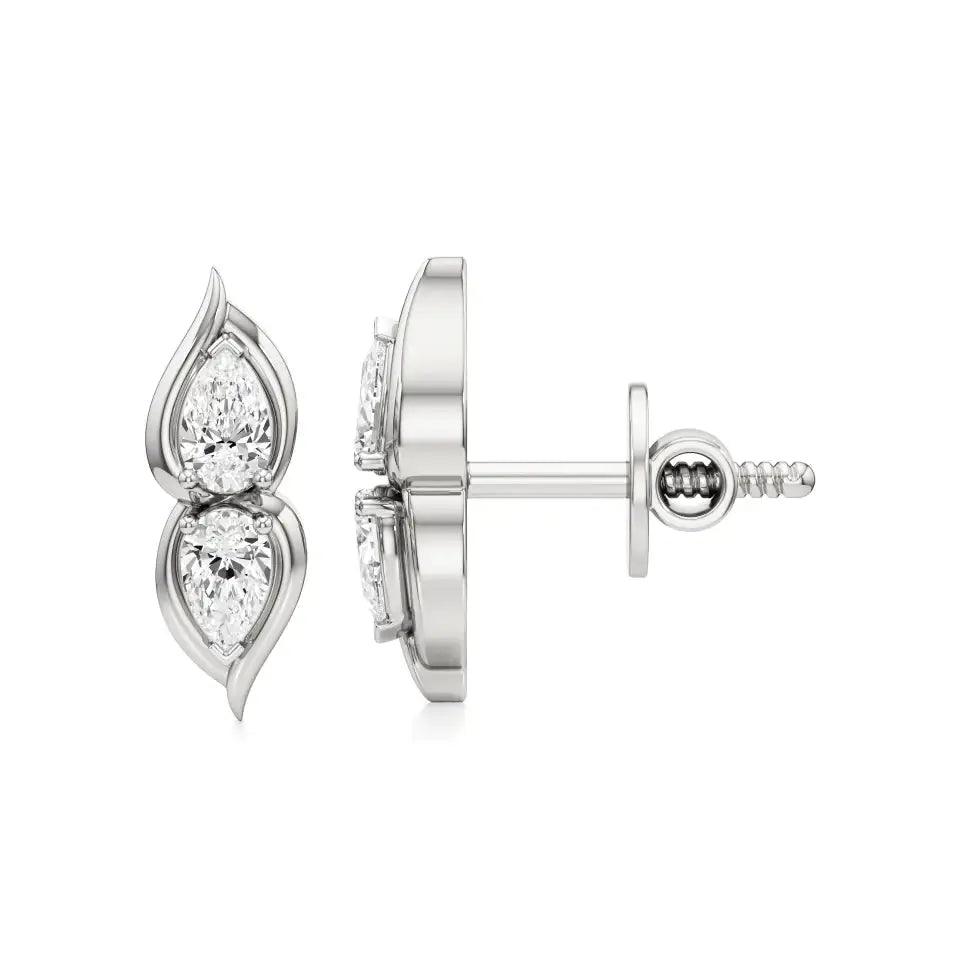 Mode | Pear Duo Lab-Grown Diamond Studs - Nivara