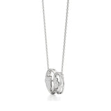 Sneh | Elegant Round Lab Grown Diamonds Dual Heart Pendant - Nivara
