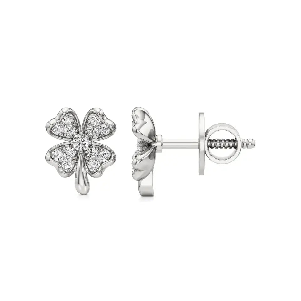 Flora | Round Lab-Grown Diamonds Studs - Nivara