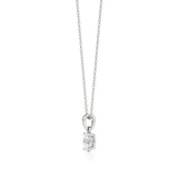 Thea | Oval-Cut Solitaire Lab Grown Diamond 4-Prong Setting Pendant - Nivara