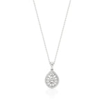 Celesta | Elegant Round Lab Grown Diamonds Cluster Pendant - Nivara