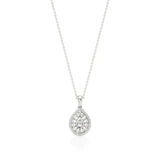 Celesta | Elegant Round Lab Grown Diamonds Cluster Pendant - Nivara
