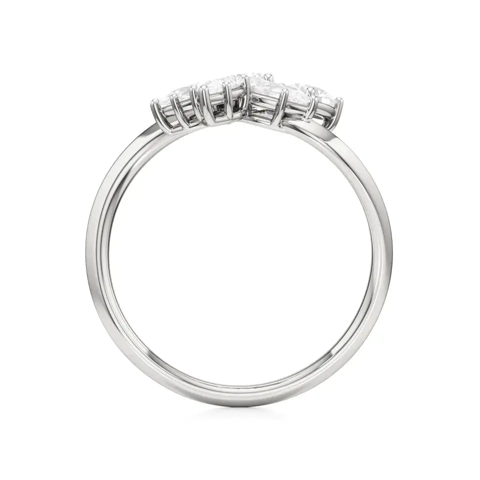 Flora | Pear Diamonds in Flora Design - Nivara
