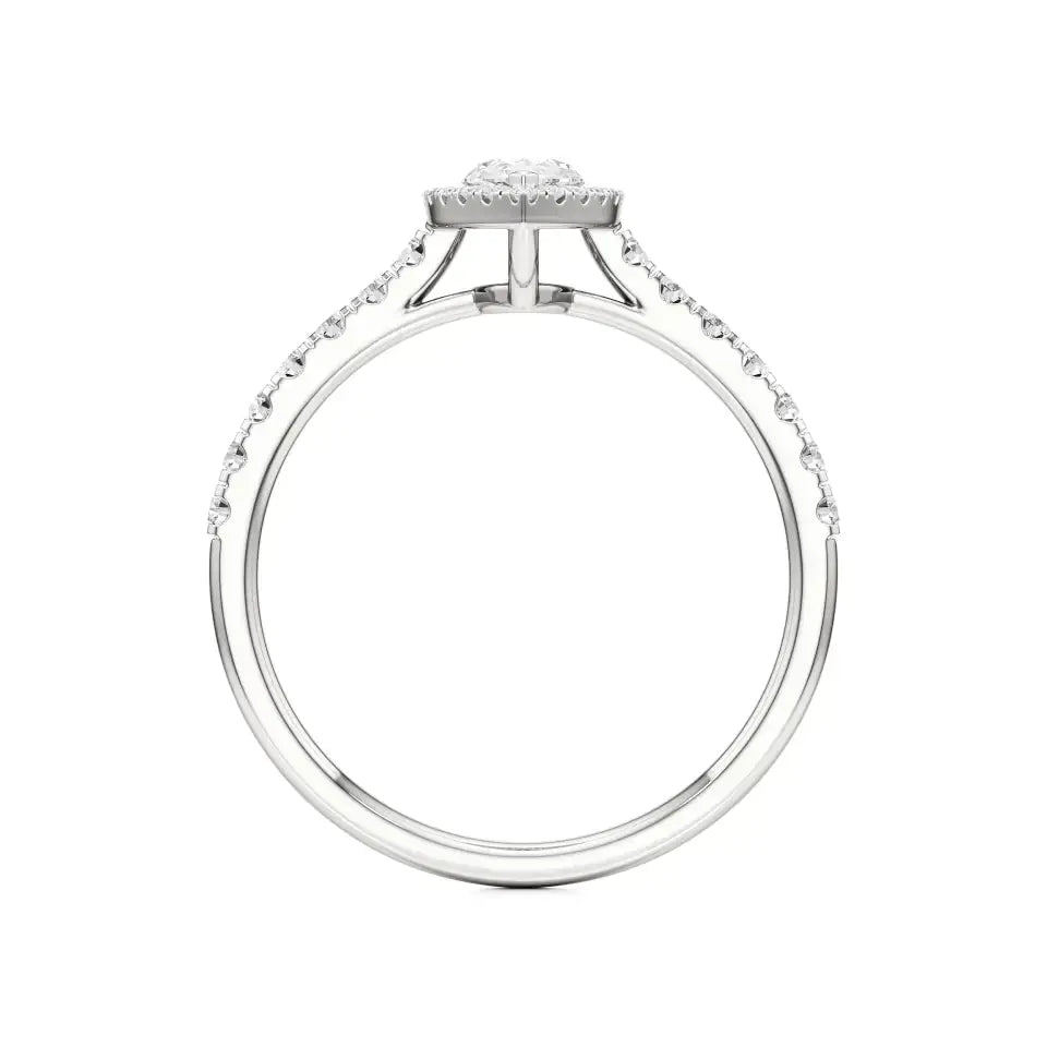 Mira | Round & Marquise Lab-Grown Diamond Halo Ring - Nivara