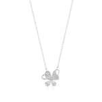 Vanya | Elegant Round Lab Grown Diamonds Butterfly Wings Pendant - Nivara